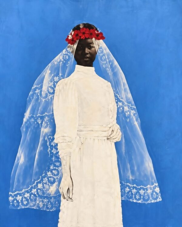 Crimson Crown, Ceremonial Veil — artwork by Jorge Severino