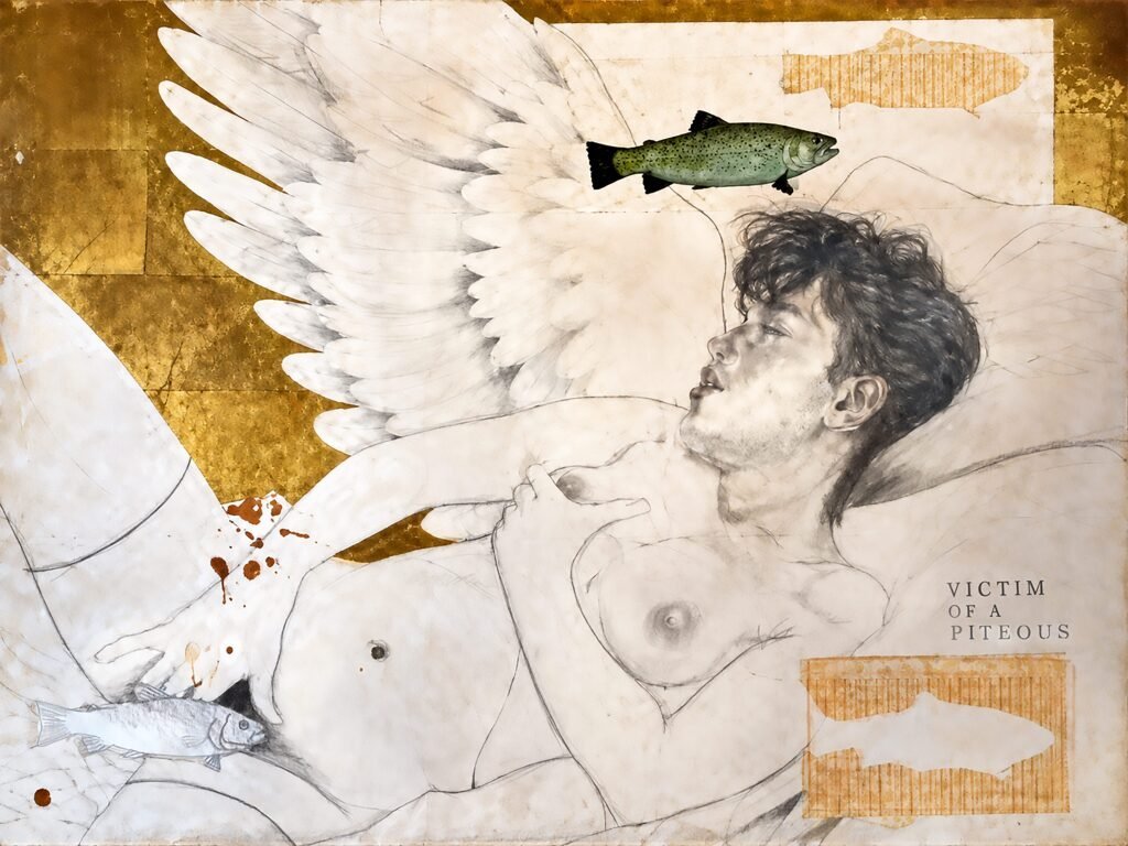 Entre Egon Schiele y Suro — artwork by Jorge Severino