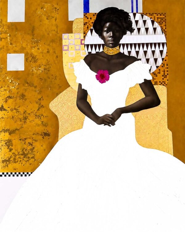 Tía Clotilde posando para Klimt — artwork by Jorge Severino